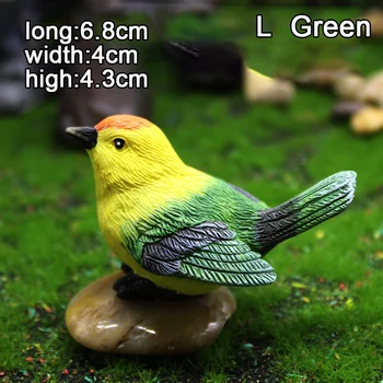 Loominguline Simulatsiooni Papagoi Parakeet Kääbus Maastiku Ornament Loomade Mudel Muru Figuriin Kunstlik Lind Fotograafia Rekvisiidid