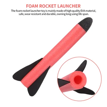 Vaht Raketiheitja Trampima Puhur Kid Air Pump Väljas Sise-Sport Mänguasi Foam Gun Mudel Rocket Pop-Up Sport Mänguasi Lapsele Lapsed