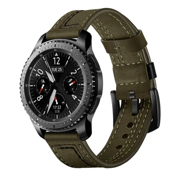20mm Ehtne nahk watchband Samsung Galaxy Vaadata Aktiivne 2 Smart Watch 40mm 44mm rihm 20mm Sagedusriba Laius watchband