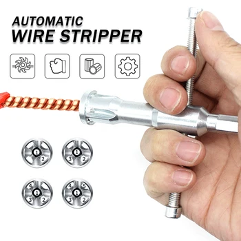 Elektrik Üldine Automaatne Traat Strippar Keerutatud Traat Vahend Quick Stripper Line Kaabel Koorimine Keerates Pistiku Juhe Strippar