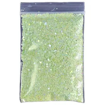 50g (3size )Glitter mix- (minnes) kogumine Glitter -acrylic & geelküüned - 3sized värv shift paksu Küünte glitter(1 kott )