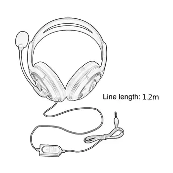 Wired Gaming Headset Kõrvaklapid Kõrvaklapid Mikrofoniga Stereo Mic Supper Bass Sony PS4 PlayStation 4 Mängijatele Hulgimüük