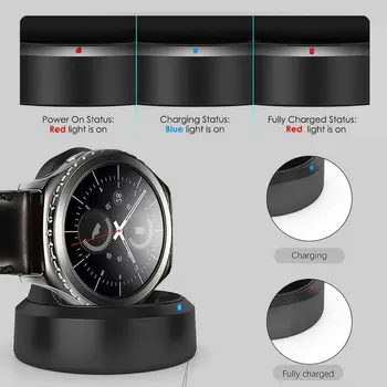 Laadija Samsung Käik S3 Kaasaskantav Juhtmevaba Laadimise Dock Magnet Hoidik, Klassikaline Piiril Smart Watch Laadija