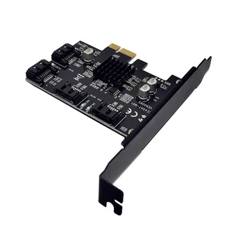 PCI-E sata3.0 Töötleja laiendamise kaart, 4 porti, 6G ärkaja kaardi laiendamine IPFS kõvaketas kaevandus-kaardi 88SE9215