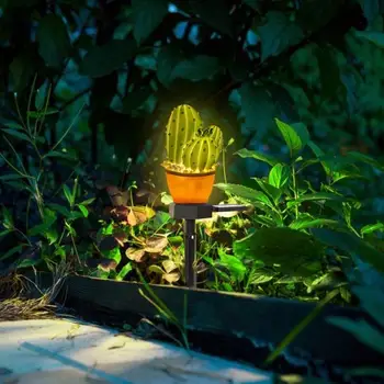 Solar LED Muru Lamp Osav Toota Hea Kvaliteediga Cactus Kuju Spike Kerge Väljas Aia, Õue Maa Lamp