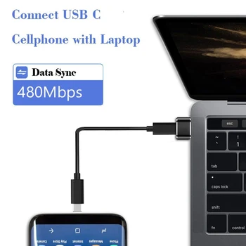USB-Mees-Tüüpi-c Emane Mini Adapter Sülearvuti USB-Pistik USB-c Port Kaasaskantav Converter