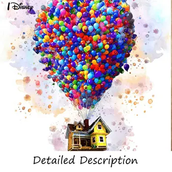 Disney Amiin Hõljuvad Värvilised Õhupallid, Plakatid ja Pildid Lõuendile Maali Seinale Kunsti Pildid Tuba Home Decor
