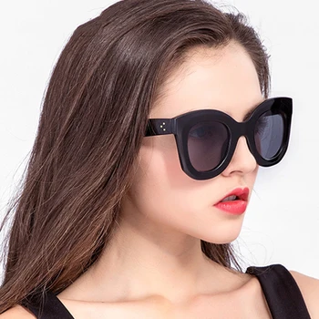 Kim Kardashian Luksus Ristküliku päikeseprillid naistele brändi disainer retro cat eye Naiste päikeseprillid, Prillid UV400 oculos