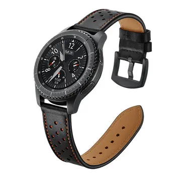 22mm Tõeline Nahast Rihm Samsung Galaxy watch3 Huawei vaadata Gt 2 46 mm 45mm Käik S3 Piiril/Classic Amazfit Watch band