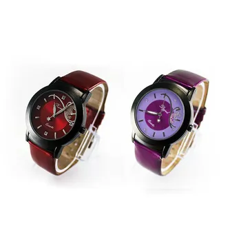 Uus Mood Tüdruk Daamid Quartz Watch Disc Print Liblikas Vaadata Luksus Ilus Vabaaja Quartz Watch женские часы наручные 50*