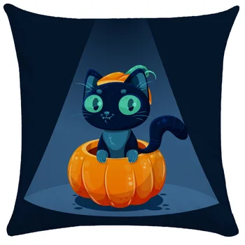 Uus Põhjamaade Halloween Padjapüür Must Kass Kõrvits Diivan Padi Padjapüür Pillowslip Padja Kate on Eemaldatav ja pestav