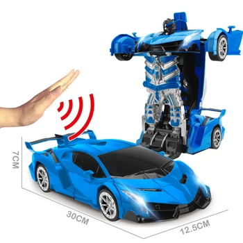 36 cm 1:12 RC Auto Robot 2.4 Ghz Induktsiooni Ümberkujundamise Võitlevad Robotid Modles Deformatsioon puldiga Autod Mänguasi Kingitus Poistele