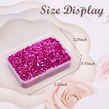 Purustatud Klaas Käsitöö Glitter Vaiguga, 2×4 mm 10G Ebaregulaarne Metallik Crystal Kiibid Sprinkles Paksu Glitter Läikivad Litrid Küünte