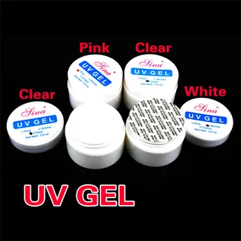 1/4 Tk Nail Art Glue UV-Builder Gel Armas Puhas Roosa Valge Builder Kit Liimid Set AUG889
