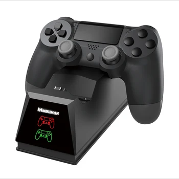 Gamepad Töötleja Dual Charger Station Mäng Meelelahutus Tarvikud PS4 Slim Pro Märgutuli