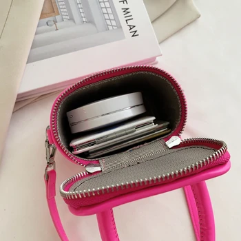 Hot Pink Totes Naiste Disainer Käekotis Puhta Värvi Crossbody Kott Õlal Messenger Bag Mini Moes Rahakotid Telefoni Kotid