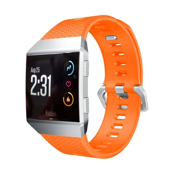 Silikoonist Rihm jaoks Fitbit Ionic Smart Watch Band Sport Käepaela Asendamine Vaadata Rihma Fitbit ionic S L Suurus Mehed Naised
