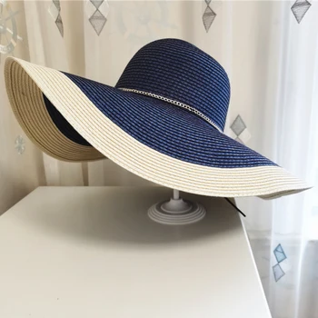 HT3547 Suve Müts Naiste Suur Lai Nokk Beach Müts Lady Segast Packable Õled Müts Naiste Mood Anti-UV Beach ühise Põllumajanduspoliitika Panama Müts