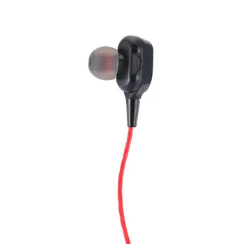 Dual-Dünaamiline 3.5 mm Juhtmega In-ear Kõrvaklapid koos Mikrofoni ja Subwoofer Müra Isolatsiooni Sport Peakomplekti, Universal Mobile Phones