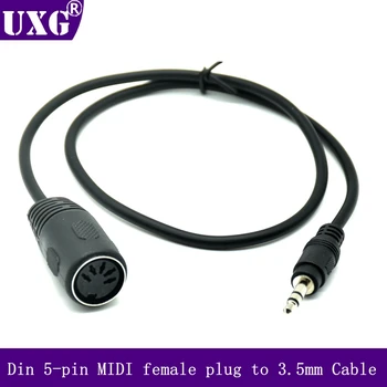 0,5 m 3M Hot Müük Audio pikendusjuhe Din-5-pin-MIDI-Emane Pistik 3.5 mm Stereo Jack, Stereo Audio pikendusjuhe Parima Kvaliteediga