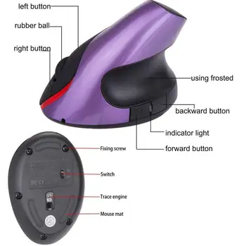 Laetav Hiirt, Vertikaalne Optical Gaming Mouse USB Arvuti Hiired Ergonoomiline Töölaud Püsti Hiirt ARVUTI Sülearvuti Office-Kodu
