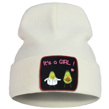 Armas Avokaado Ii on Tüdruk Trükitud Meeste Kootud Mütsid Cotoon Soe Talvine Müts Tüdruk Värviga Lihtne, Naiste Sügis-Kork