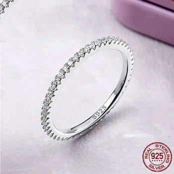 Euroopa ja Ameerika hot müük minimaalne S925 sterling silver daamid plahvatusohtlik models fashion iga-aastane ring diamond daamid lihtne r