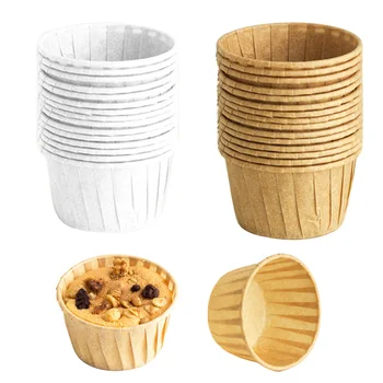 50tk Tahke Värviline Cupcake Vooderdus söögi Paber Cup Kook Küpsetamine Tassi Muffin Köök Cupcake Juhtudel Kook Hallitusseened