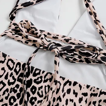 2021 Pika Rihma Ümbritsev Ujuda Masti Naiste Ujumisriided Ühes Tükis Ujumistrikoo Naine Bather Leopard Printida Trikoo Bikini Beach