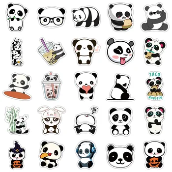 10/50tk Loomade Panda Kleebised Klassikaline Graffiti jaoks Kohver Lahe Sülearvuti Rula Cartoon Mänguasi Pagasi Armas Loom Panda Decal