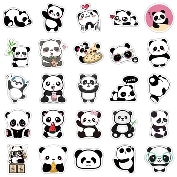 10/50tk Loomade Panda Kleebised Klassikaline Graffiti jaoks Kohver Lahe Sülearvuti Rula Cartoon Mänguasi Pagasi Armas Loom Panda Decal