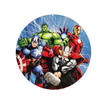 Cartoon Avengers Teema Sünnipäeva Asjade Laudlina Paber Plaat Cup Õled Banner Õhupalli Partei Teenetemärgi Komplekt Baby Shower