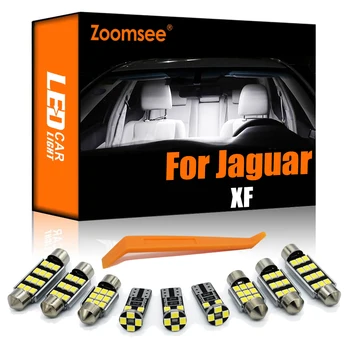 Zoomsee 13Pcs Salongi LED-Jaguar XF 2009-Canbus Sõiduki Pirn Sise-Dome Kaardi Lugemine Kerge vigadeta Auto Lamp Osad
