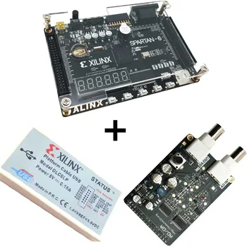 Xilinx Spartan 6 FPGA Kit XC6SLX9 Development Board + Platvorm Laadida USB Kaabel+8 Bit AD/DA Moodul XL015