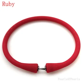 Hulgi-6 tolli/145mm Ruby Värvi Kummist, Silikoonist Bänd Kohandatud Käevõru