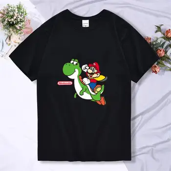 Suvi Kid Uus Harajuku stiil, Klassikaline Mängud, Super Mario t-särk Poiss, Tüdruk Mario Bros print t-särgid Laste Hip-Hop tshirt