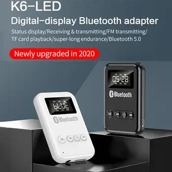 Bluetooth-Vastuvõtja 5.0 Traadita Auido Muusika 3.5 Mm Jack Kodus Muusika Heli 3,5 mm Adapter BT Saatja Auto TV Headphone