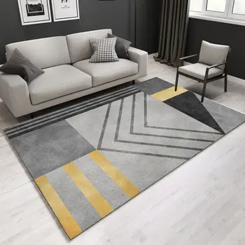 Must kuld, marmor kaasaegne luksus elutuba, magamistuba roheline vaip geomeetrilise 3D vaip kodus põranda matt
