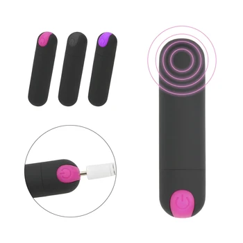 Tugev Vibratsioon, 10 Kiirus Sugu Mänguasjad, Naiste Mini Bullet Vibraator USB Laetav Võimas Sõrme Disain G-spot Massager