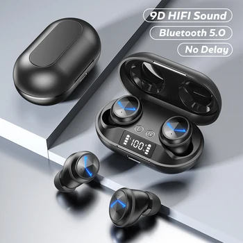 Juhtmeta Kõrvaklapid TWS 5.0 Bluetooth Kõrvaklapid Smart Müra Tühistamises Sport Veekindel Peakomplekt Muusika Earbuds Traadita Kõrvaklapid