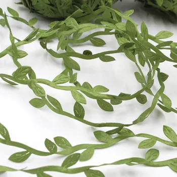 10M Silk Leaf-Kujuline Kunstlik Taimed rohelised Lehed jaoks Pulmapidu Teenetemärgi DIY Pärg Kingitus Scrapbooking Käsitöö Võltsitud Lill