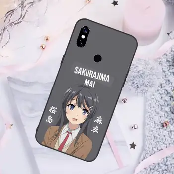 Sakurajima Mai Anime Telefoni Puhul Xiaomi Redmi 7 8 9t a3Pro 9se k20 mi8 max3 lite 9 märkus 9s 10 pro