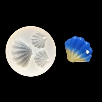 Silikoon Hallituse Shell Meritäht Conch Kuju Kala Merineitsi Saba Fondant Kaunistus DIY Lollipop Jelly ja Kommi Hallitusseened