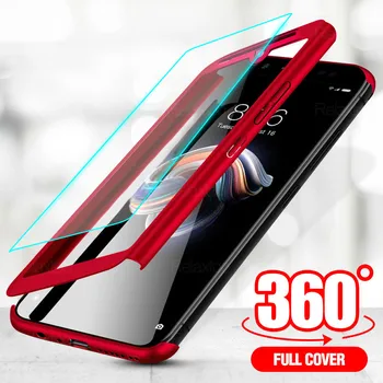 All-inclusive 360 Koos Kaitse Puhul Xiaomi Redmi märkus 9s 9 pro max 8 pro 8t Täis Klaas Coque Jaoks Redmi 9a 9c 10x Juhul