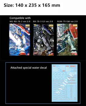 Inforce sisemine struktuur Plahvatuse Armor vitriin Baas Bandai MG 1/100 RX-78-2 Gundam DC013*
