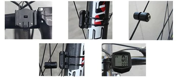 Veekindel Bike Arvuti Jalgrattasõit Arvutid Jalgratta Spidomeeter Juhtmega Veekindel Stopperi Näit LCD Taustvalgustus Must