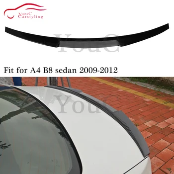 M4 Stiilis carbon fiber Tagumine spoiler Pagasiruumi Tiiva Audi A4 B8 4-ukseline sedaan 2009 - 2012 Tagumine kaitseraud huule splitter saba boot spoiler