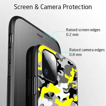 Kamuflaaž Camo sõjalise Kate iPhone 11 Pro 12 Mini 7 8 XR X 6 6S Pluss XS Max 5 5S SE 2020 TPÜ Telefoni Juhul Shell Coque