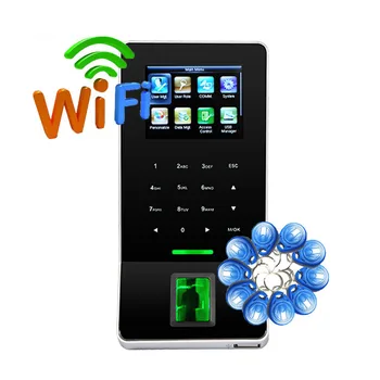 ZK Aega Käimist Masin F22, WIFI, TCP/IP USB Sõrmejälje Ukse läbipääsusüsteem Värvi Ekraani Vabatahtlik RFID-Kaardi Lugeja