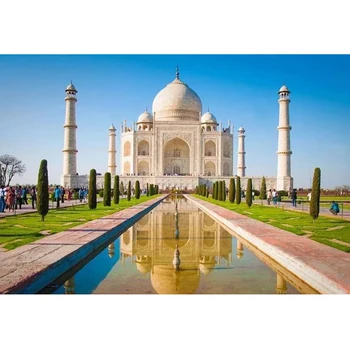 Täis 5d Diy Daimond Maali Taj Mahal Maastik 3d Diamond Maal Ringi Kive Täis Diamant Maali Tikandid Ny011
